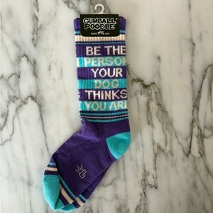 Purple and Aqua Blue Fun Socks-NEW